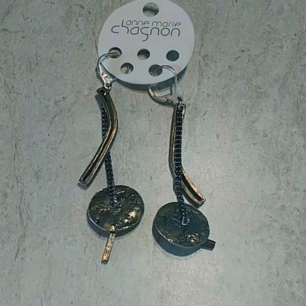Dangle, silver/copper tone Earrings
